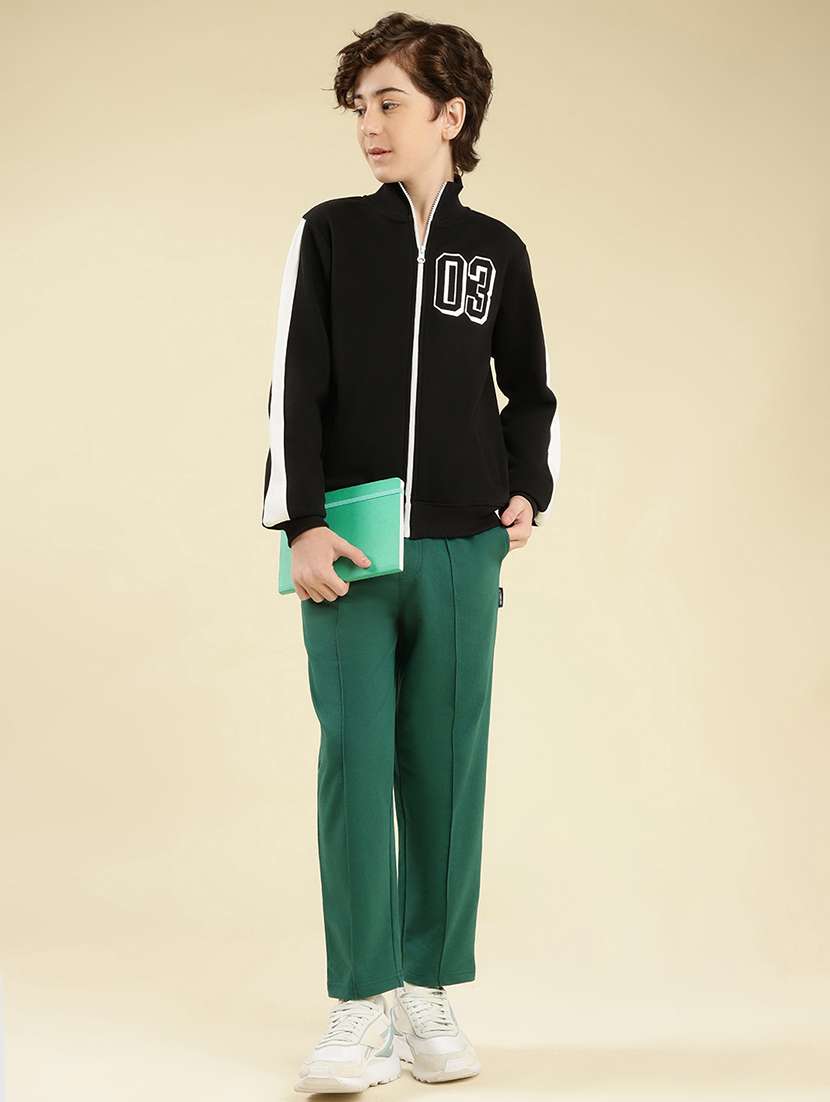 boys solid mid rise winterwear trackpant - 22087991 - Standard Image - 4
