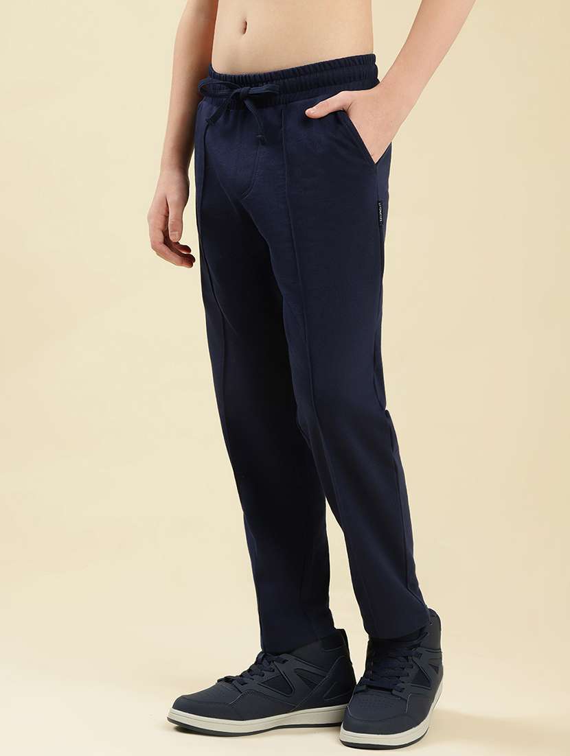 boys solid mid rise winterwear trackpant - 22087993 - Standard Image - 1