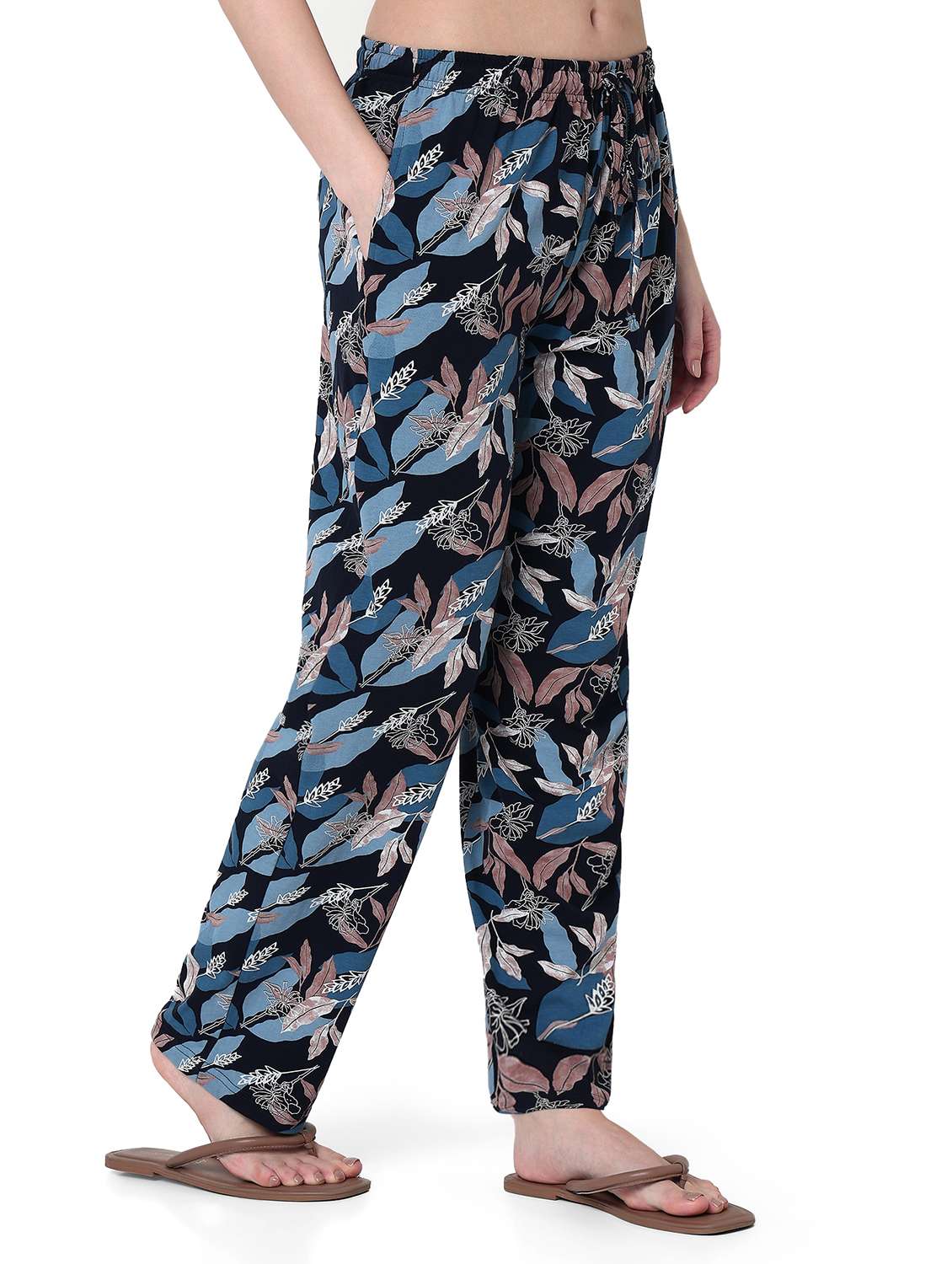 women printed mid rise pajama - 22087998 - Standard Image - 1