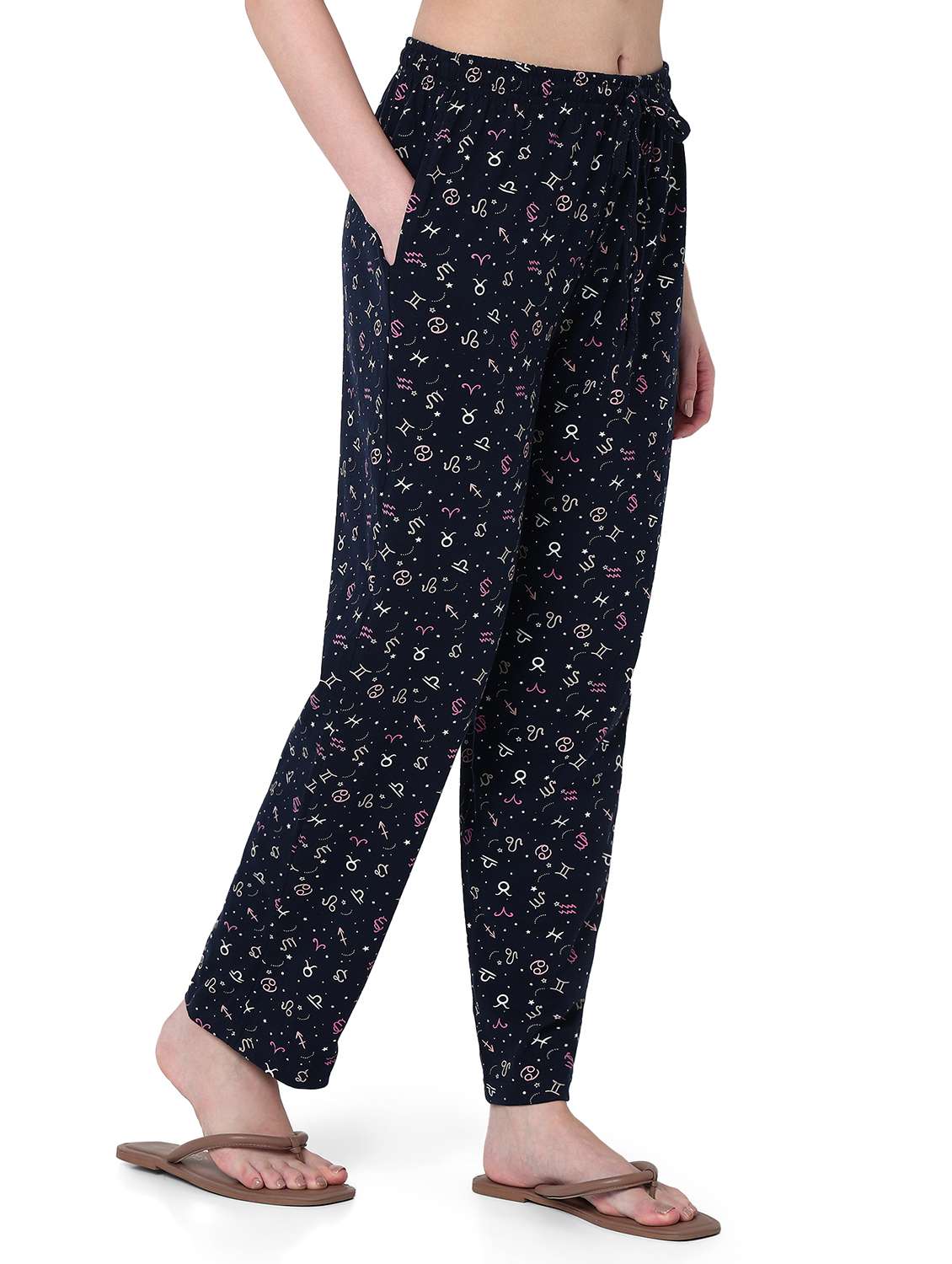 women printed mid rise pajama - 22087999 -  Standard Image - 1