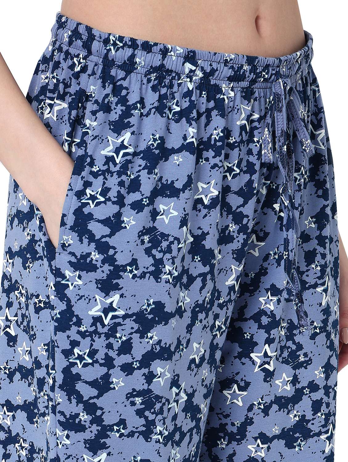 women printed mid rise pajama - 22088001 - Standard Image - 4
