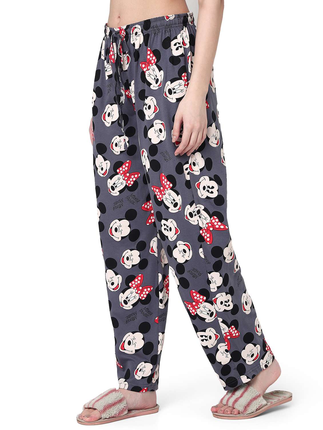 women printed mid rise pajama - 22088005 -  Standard Image - 1