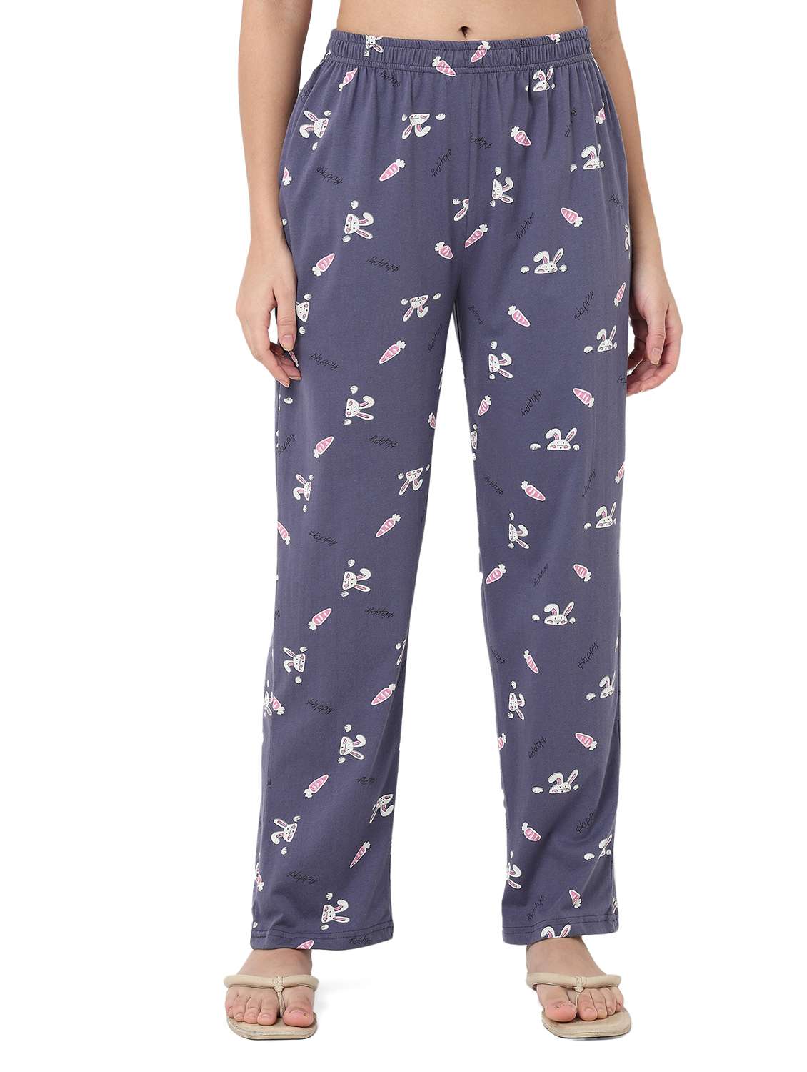 women printed mid rise pajama