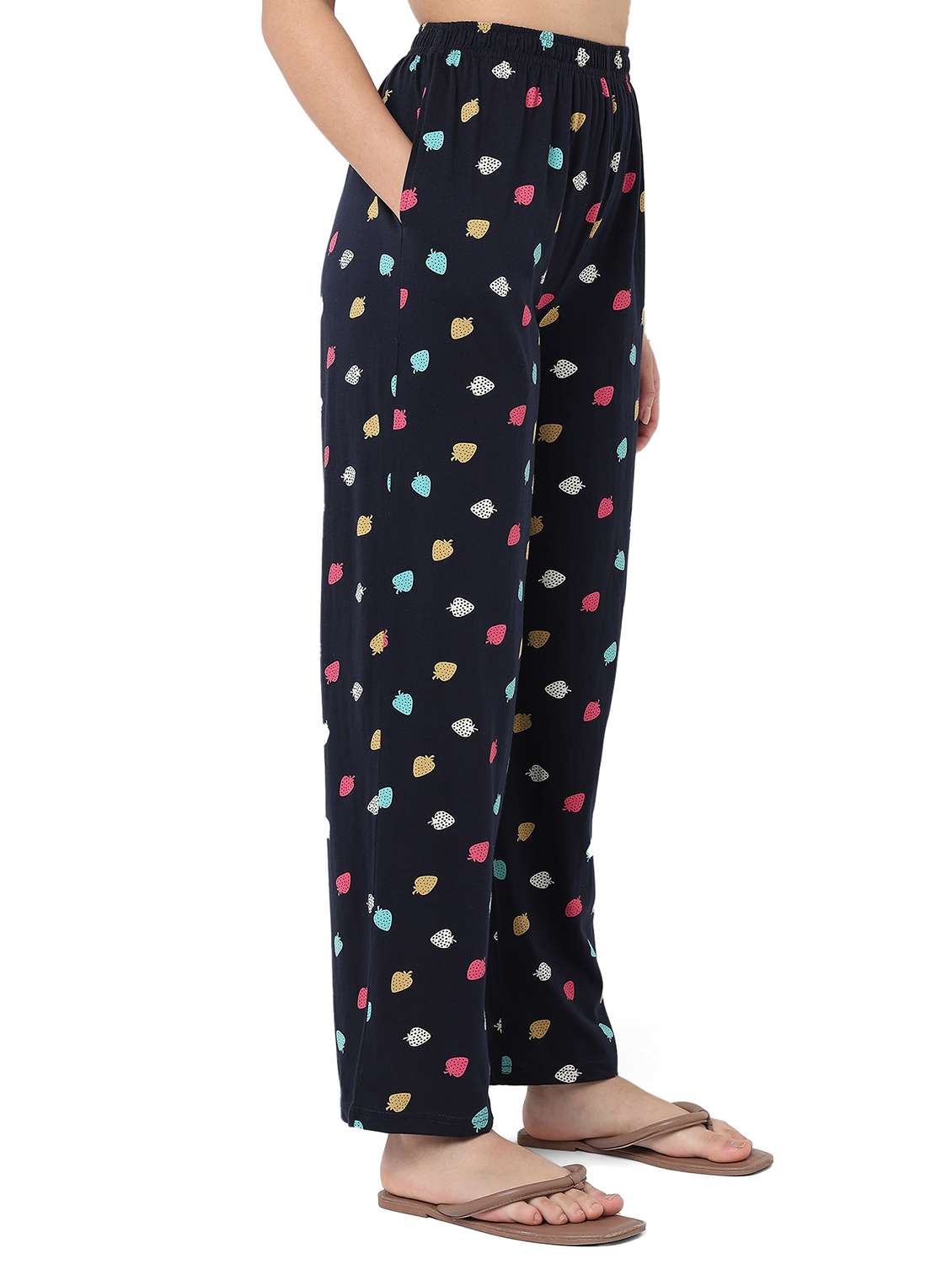 women printed mid rise pajama - 22088007 -  Standard Image - 1