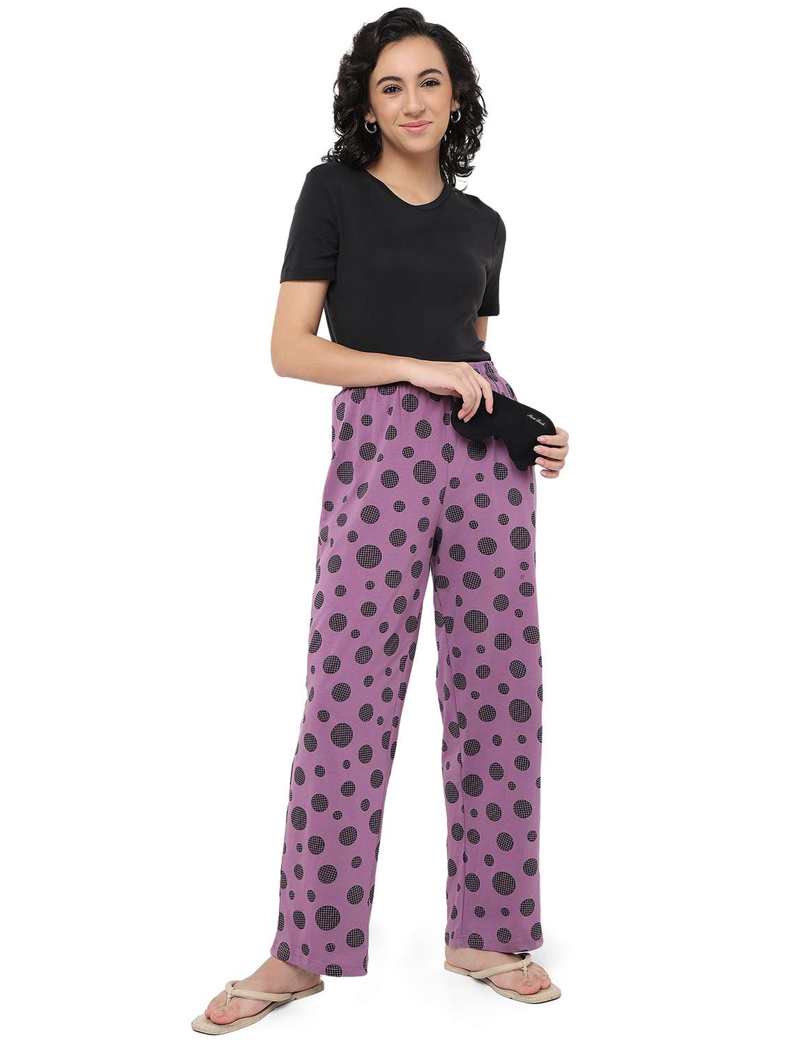 women printed mid rise pajama - 22088009 -  Standard Image - 4