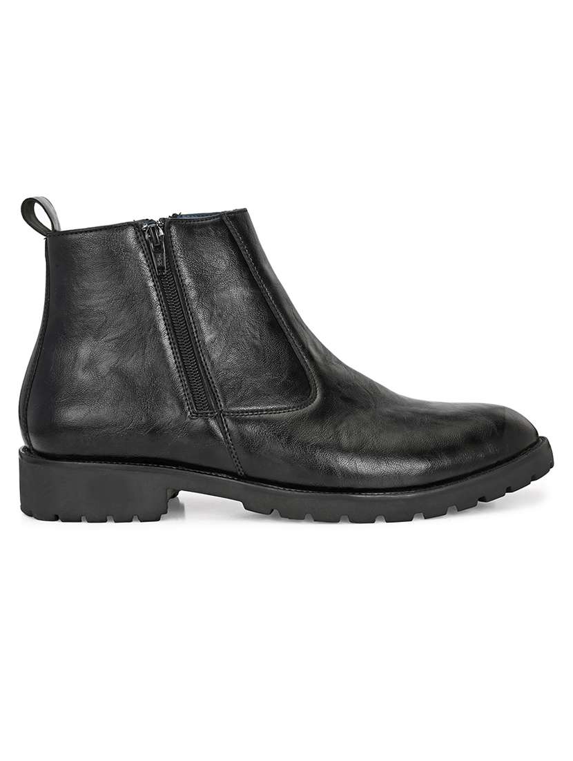 men black slip on boot - 22088014 -  Standard Image - 1