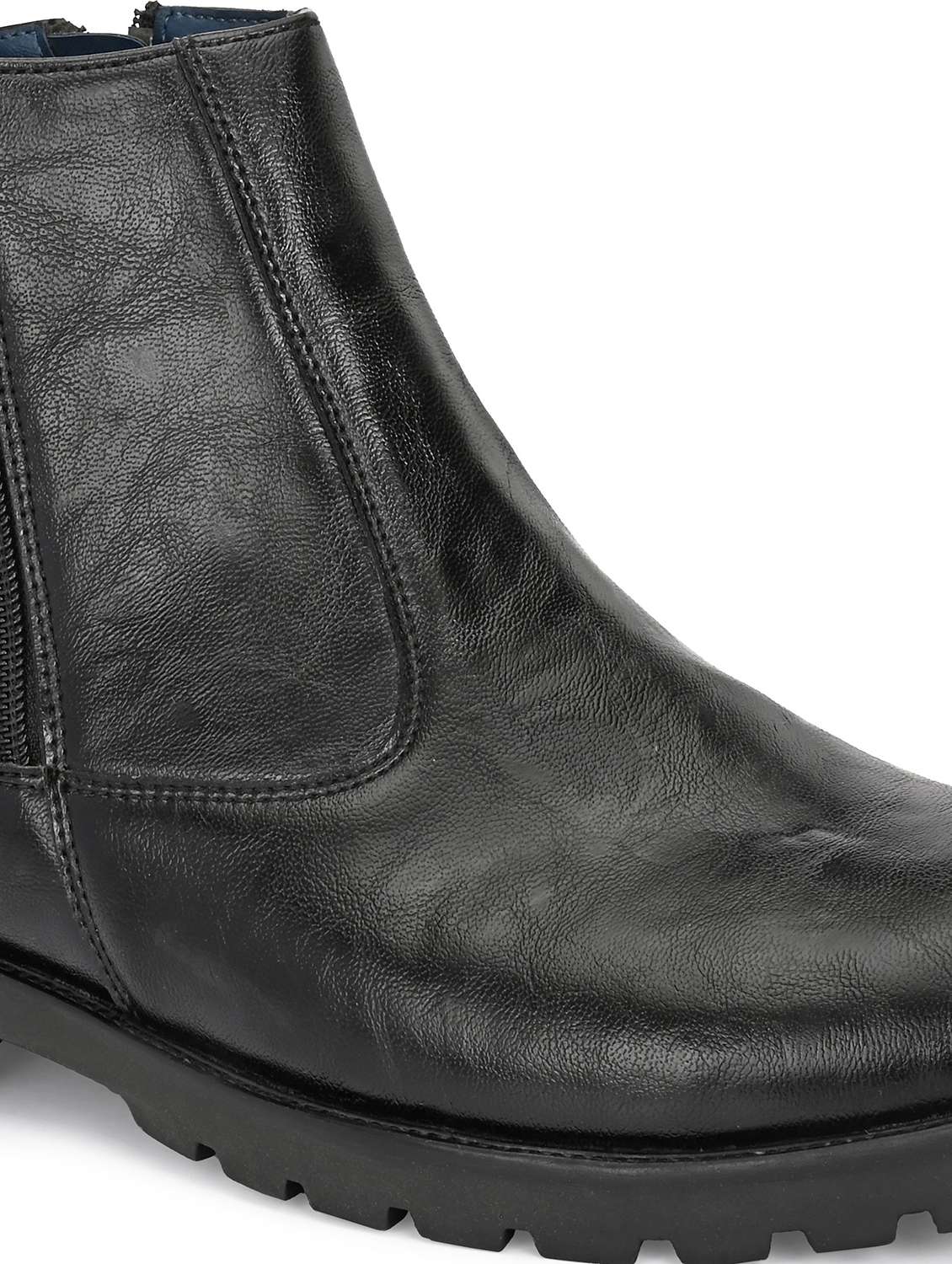 men black slip on boot - 22088014 - Standard Image - 4