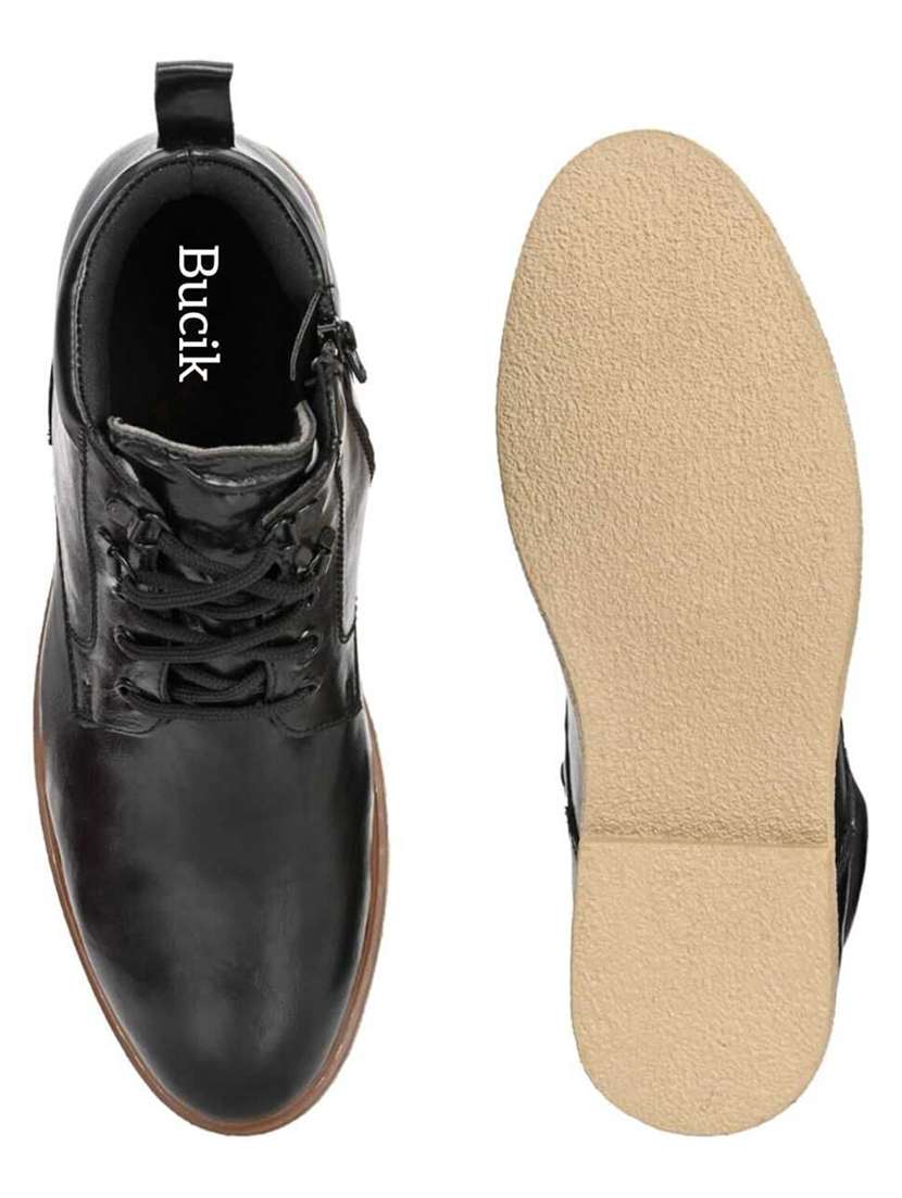 men black lace up boot - 22088018 - Standard Image - 4