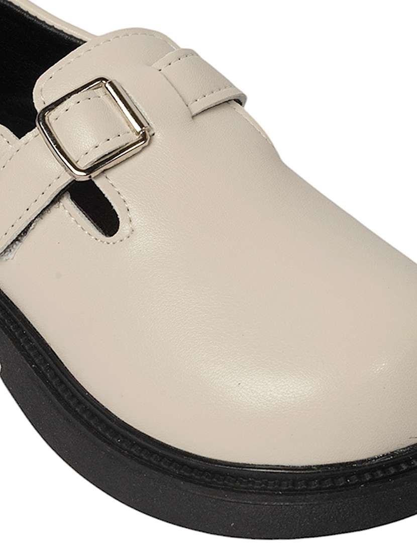 kids beige solid slip on loafer - 22088027 - Standard Image - 6