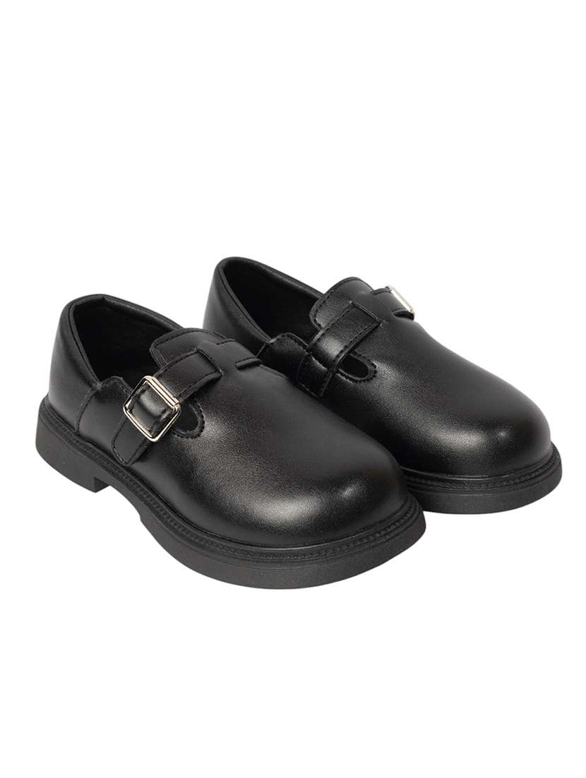 kids black solid slip on loafer - 22088028 -  Standard Image - 1