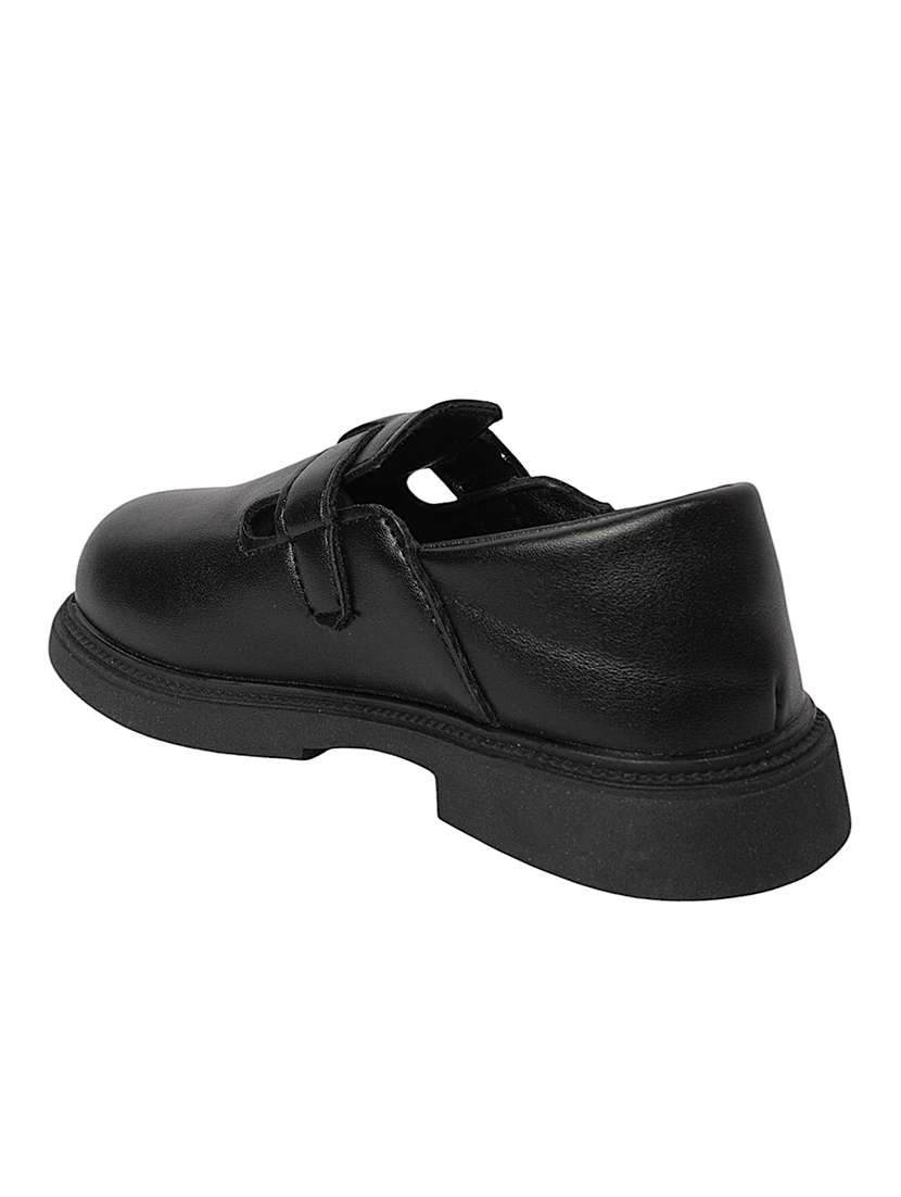 kids black solid slip on loafer - 22088028 - Standard Image - 4