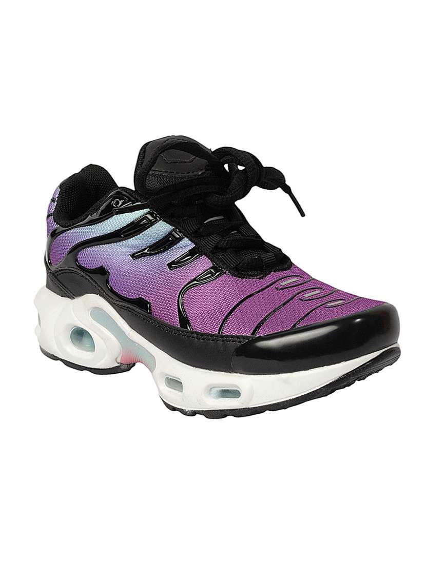 kids purple lace up sneaker - 22088035 -  Standard Image - 1