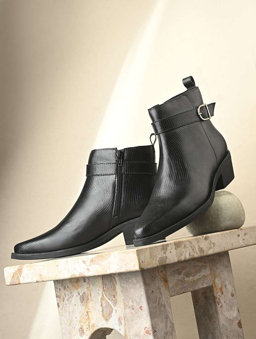 women textured slip on ankle boot - 22088039 - Zoom Image - 0