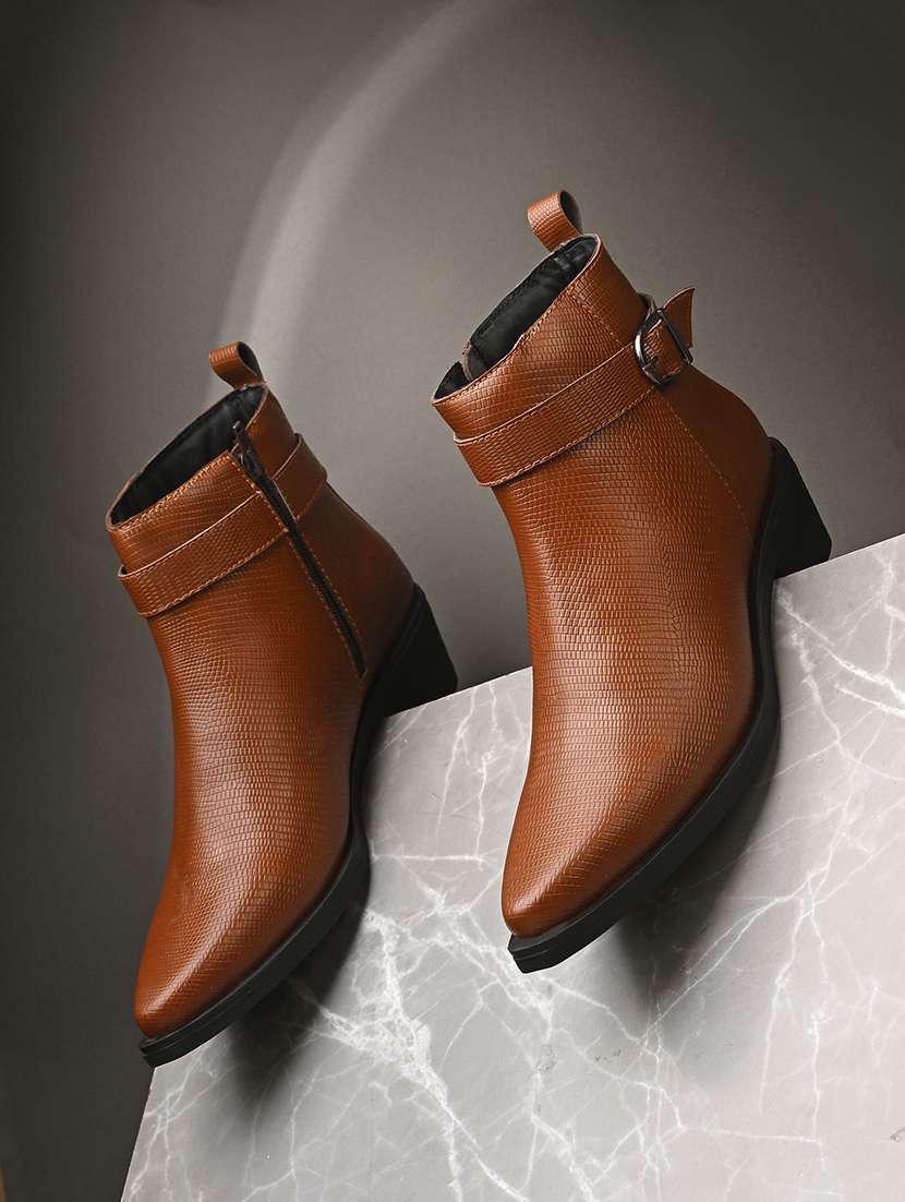 women textured slip on ankle boot - 22088041 - Zoom Image - 0