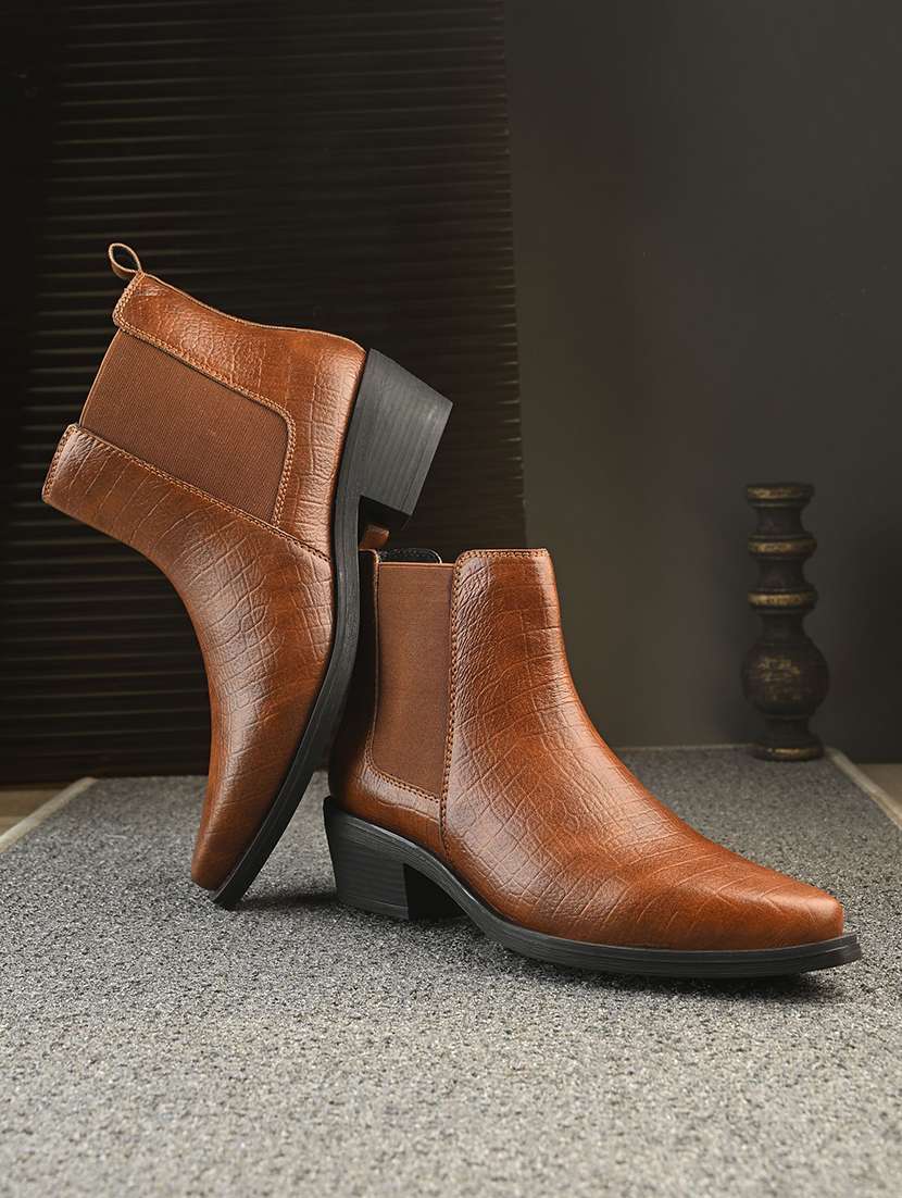 women textured slip on ankle boot - 22088044 - Zoom Image - 0