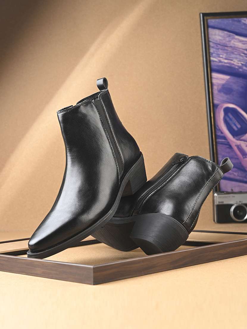 women solid slip on ankle boot - 22088045 - Zoom Image - 0