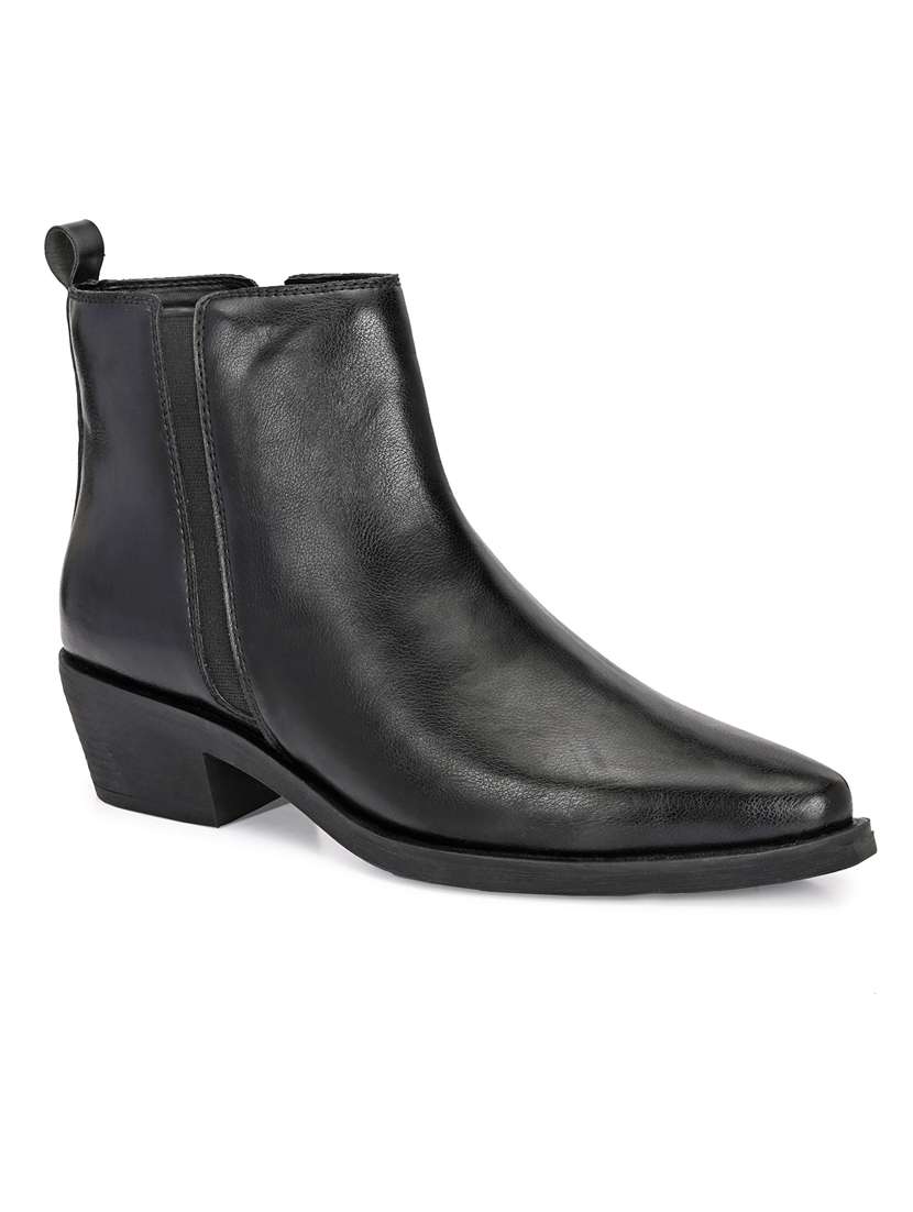 women solid slip on ankle boot - 22088045 - Standard Image - 1