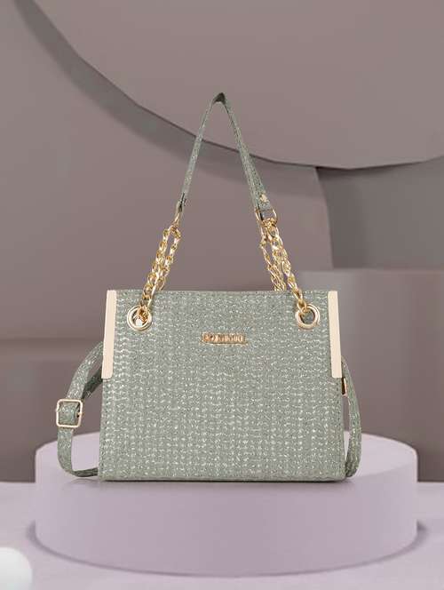 women's weave textured handbag green - 22088056 -  Standard Image - 0