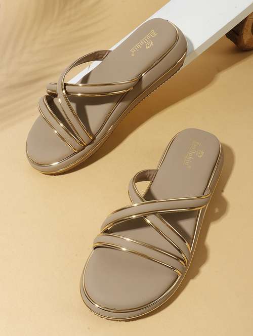 women black slip on flat sandal - 22088069 - Standard Image - 0