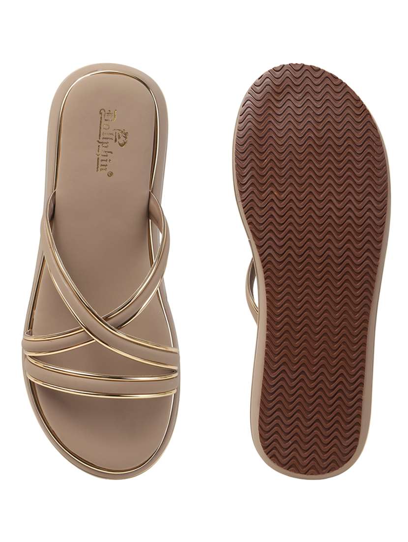women black slip on flat sandal - 22088069 - Standard Image - 4