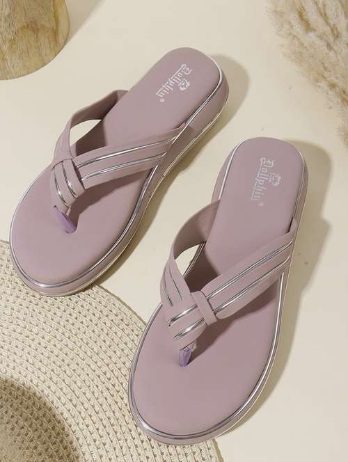 women solid toe separator flat sandal - 22088073 - Standard Image - 0