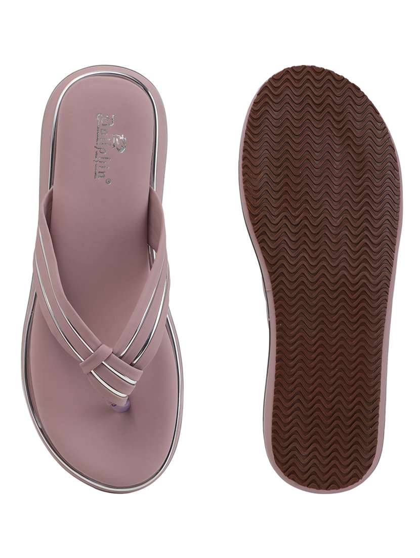 women solid toe separator flat sandal - 22088073 - Standard Image - 4