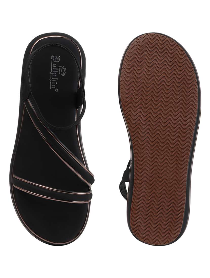 women solid ankle strap flat sandal - 22088074 - Standard Image - 4