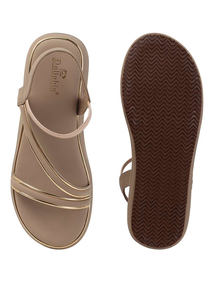 women solid ankle strap flat sandal - 22088075 - Standard Image - 4
