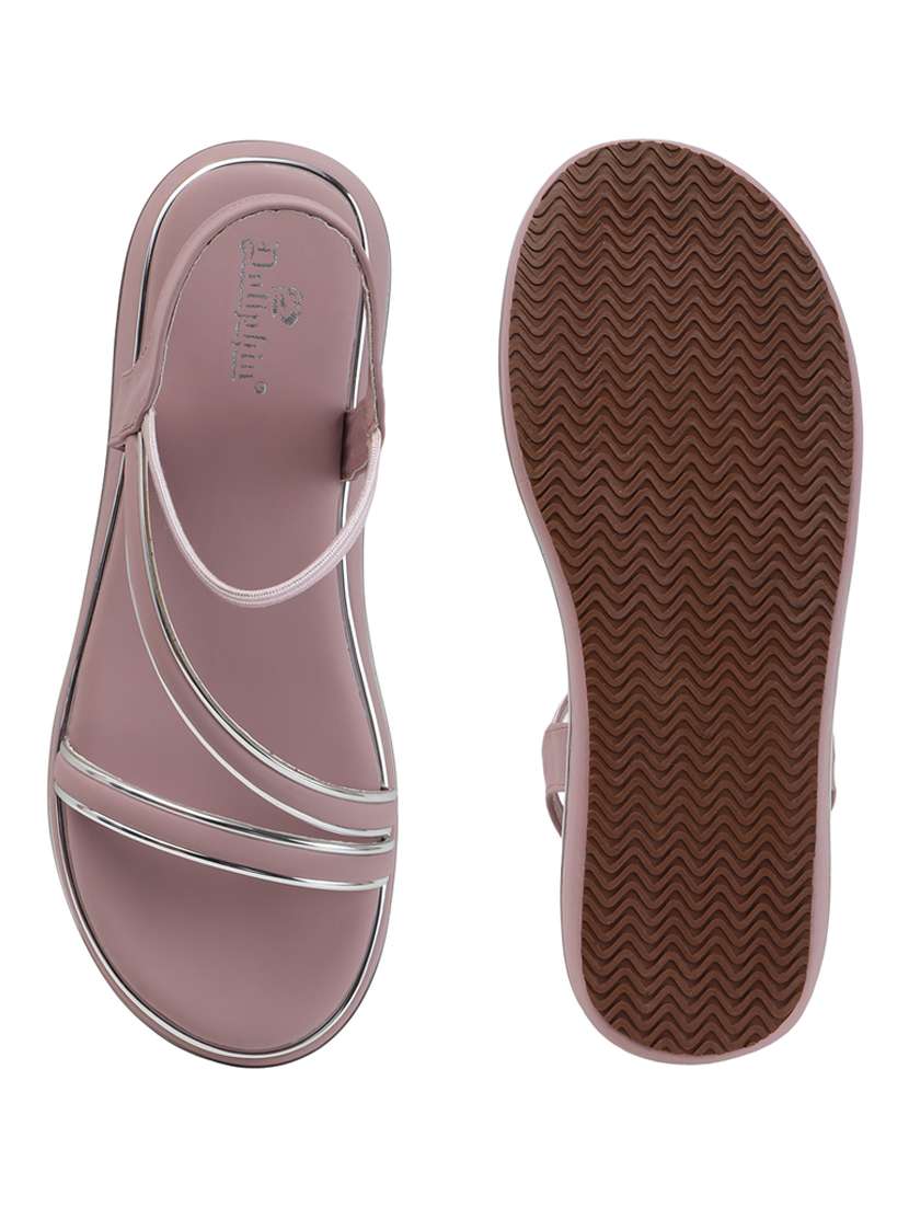 women solid ankle strap flat sandal - 22088076 - Standard Image - 4