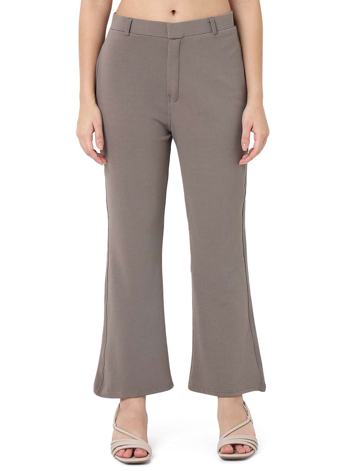 women solid top and trouser co-ord set - 22088092 - Standard Image - 4