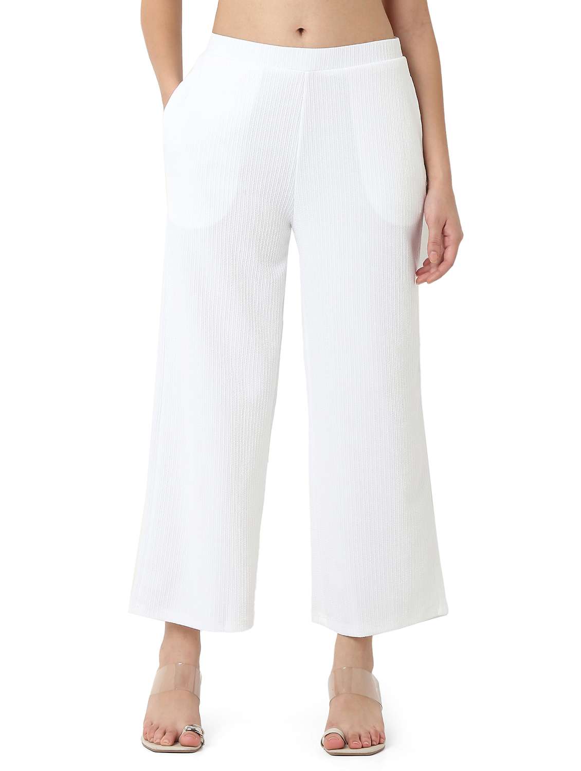 women solid shirt and trouser co-ord set - 22088095 - Standard Image - 4
