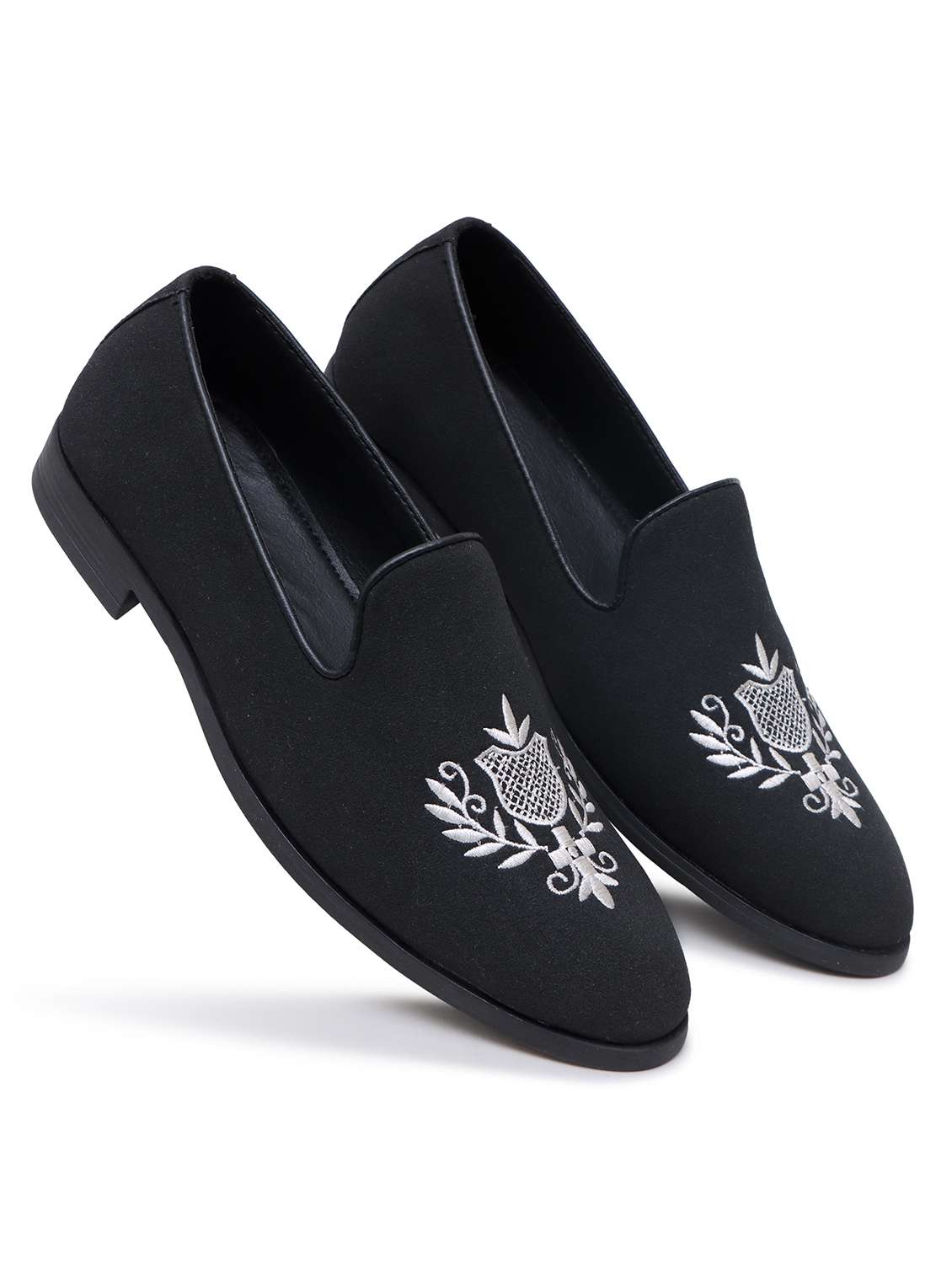 men black slip on moccasin - 22088103 - Standard Image - 1