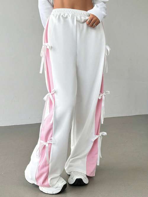 women tapered high rise wide leg trouser - 22088149 -  Standard Image - 0