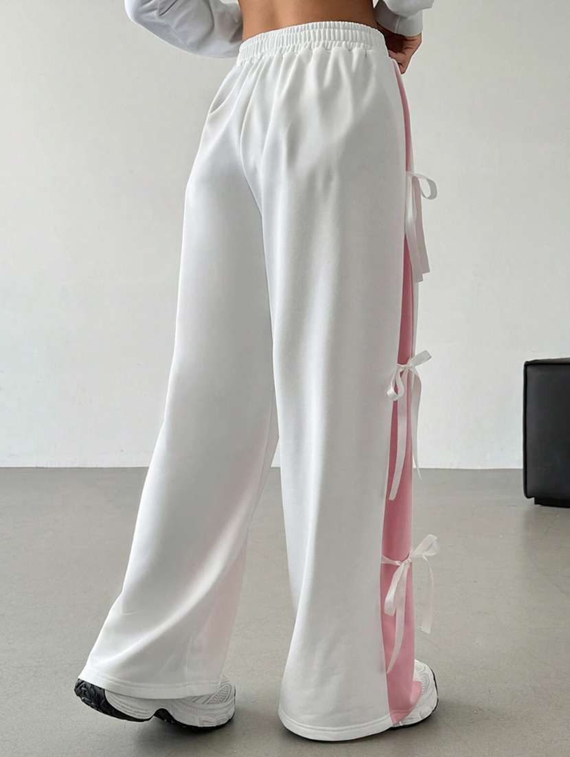 women tapered high rise wide leg trouser - 22088149 - Standard Image - 4