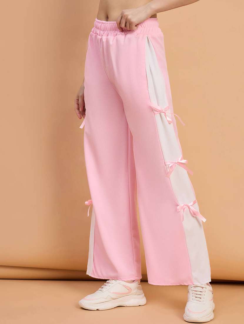 women tapered mid rise wide leg trouser - 22088151 -  Standard Image - 1