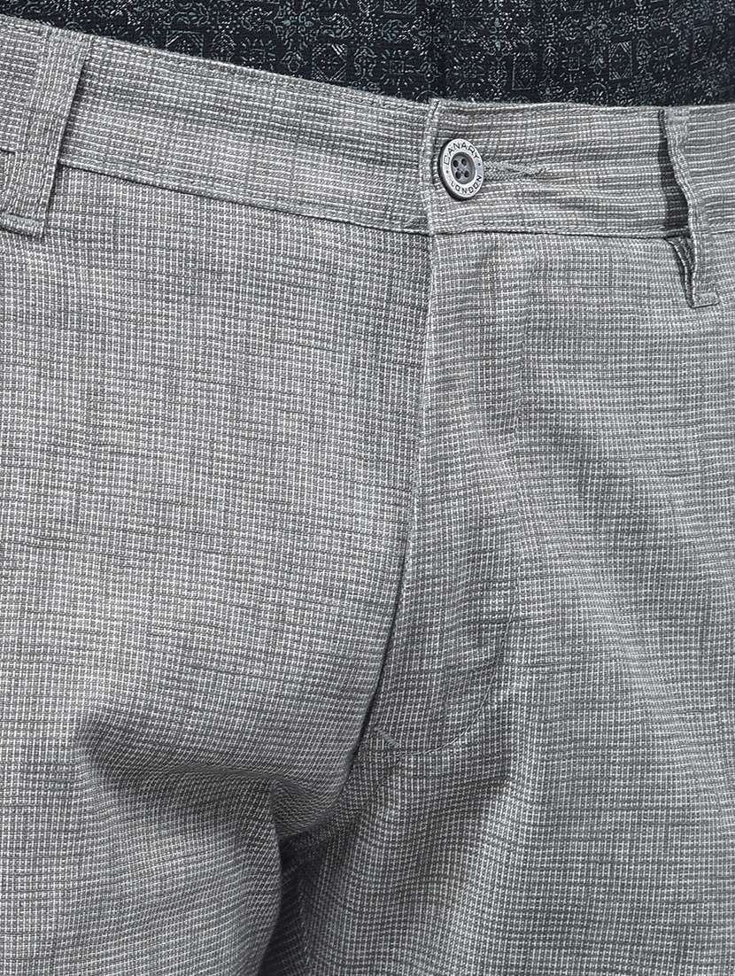 men solid mid rise flat front chinos - 22088164 - Standard Image - 6