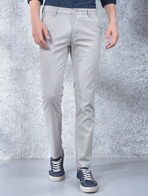 men solid mid rise flat front chinos - 22088165 -  Standard Image - 0