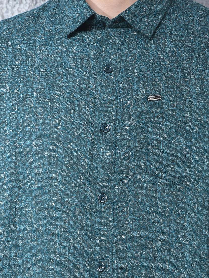 men printed long sleeve regular fit casual shirt - 22088178 -  Standard Image - 4