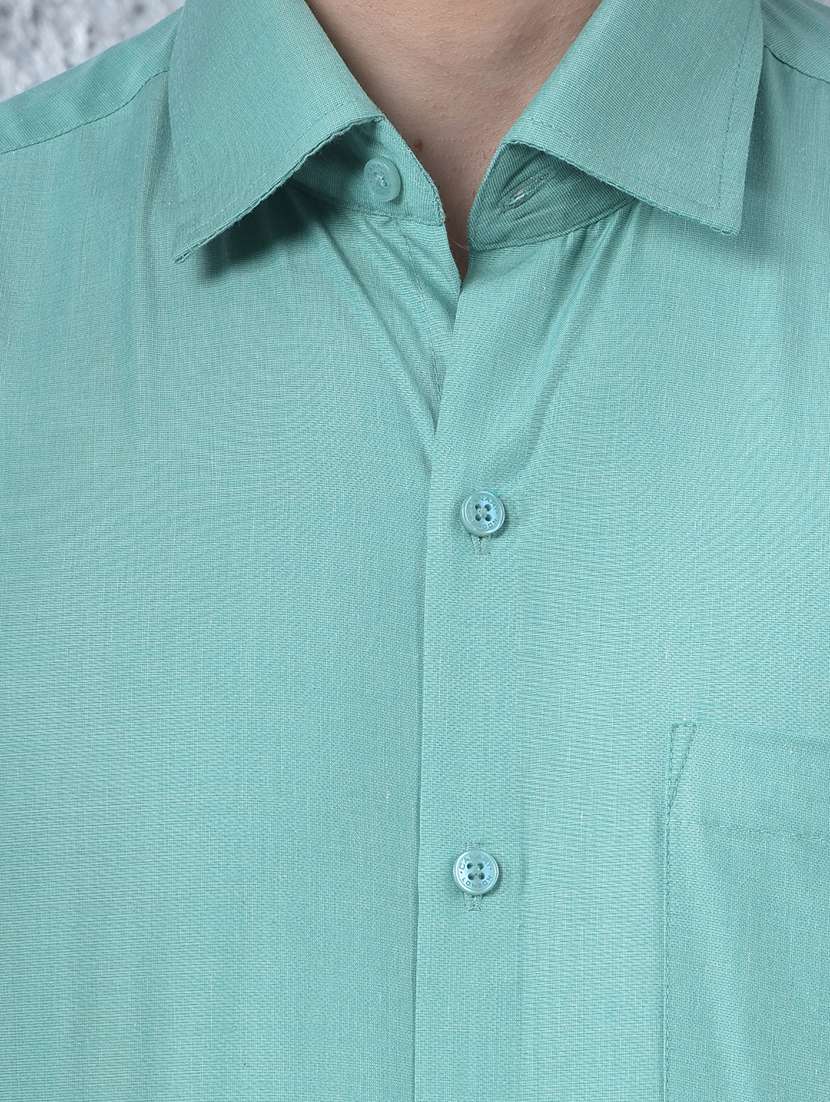 men solid long sleeve slim fit formal shirt - 22088186 -  Standard Image - 6