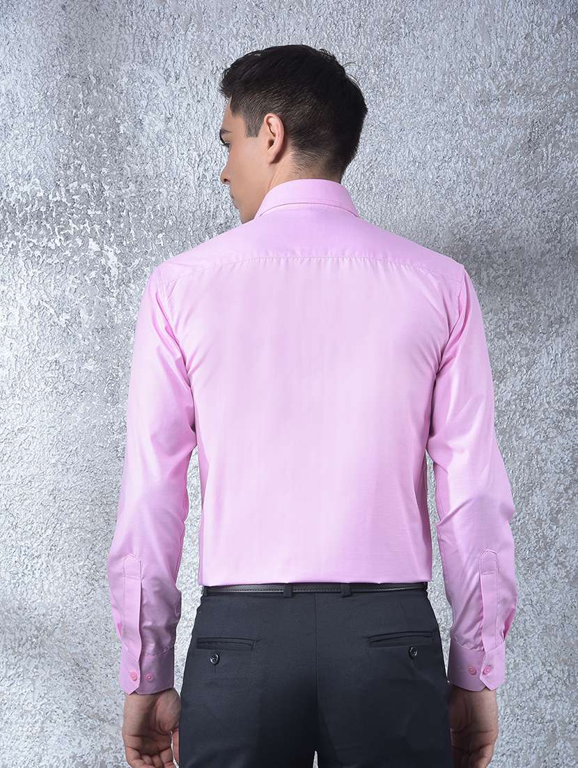 men solid long sleeve slim fit formal shirt - 22088188 - Standard Image - 4