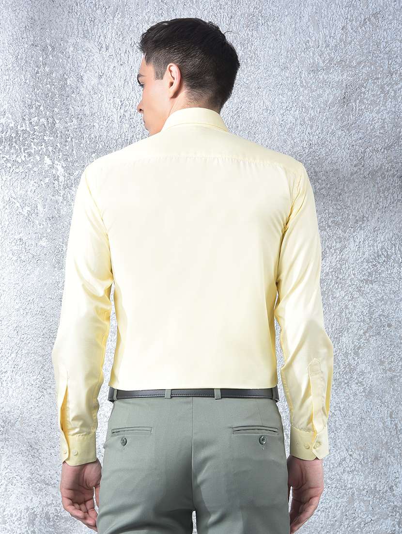 men solid long sleeve slim fit formal shirt - 22088190 - Standard Image - 4