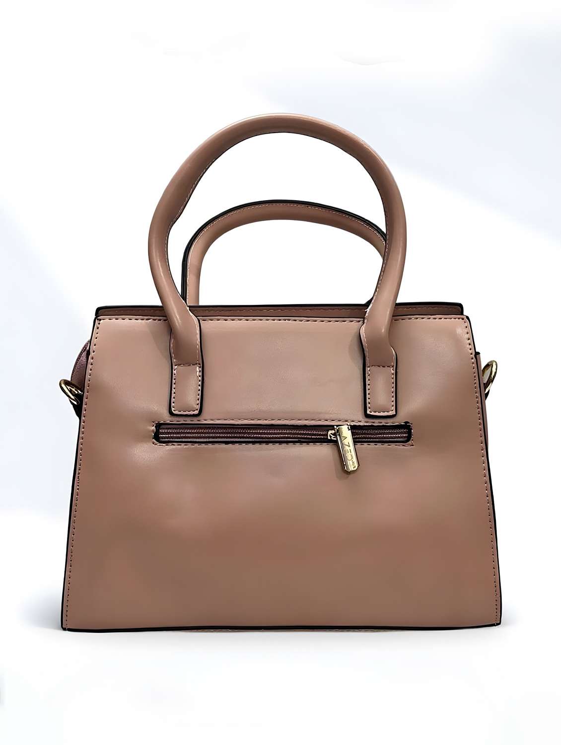 pink leatherette (pu) handbag - 22088251 - Standard Image - 1