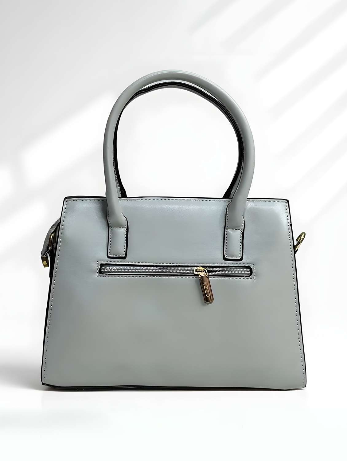 grey leatherette (pu) handbag - 22088252 -  Standard Image - 1