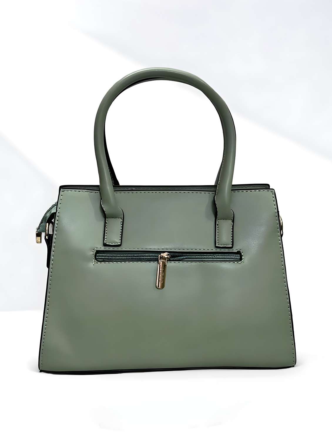 green leatherette (pu) handbag - 22088253 - Standard Image - 1