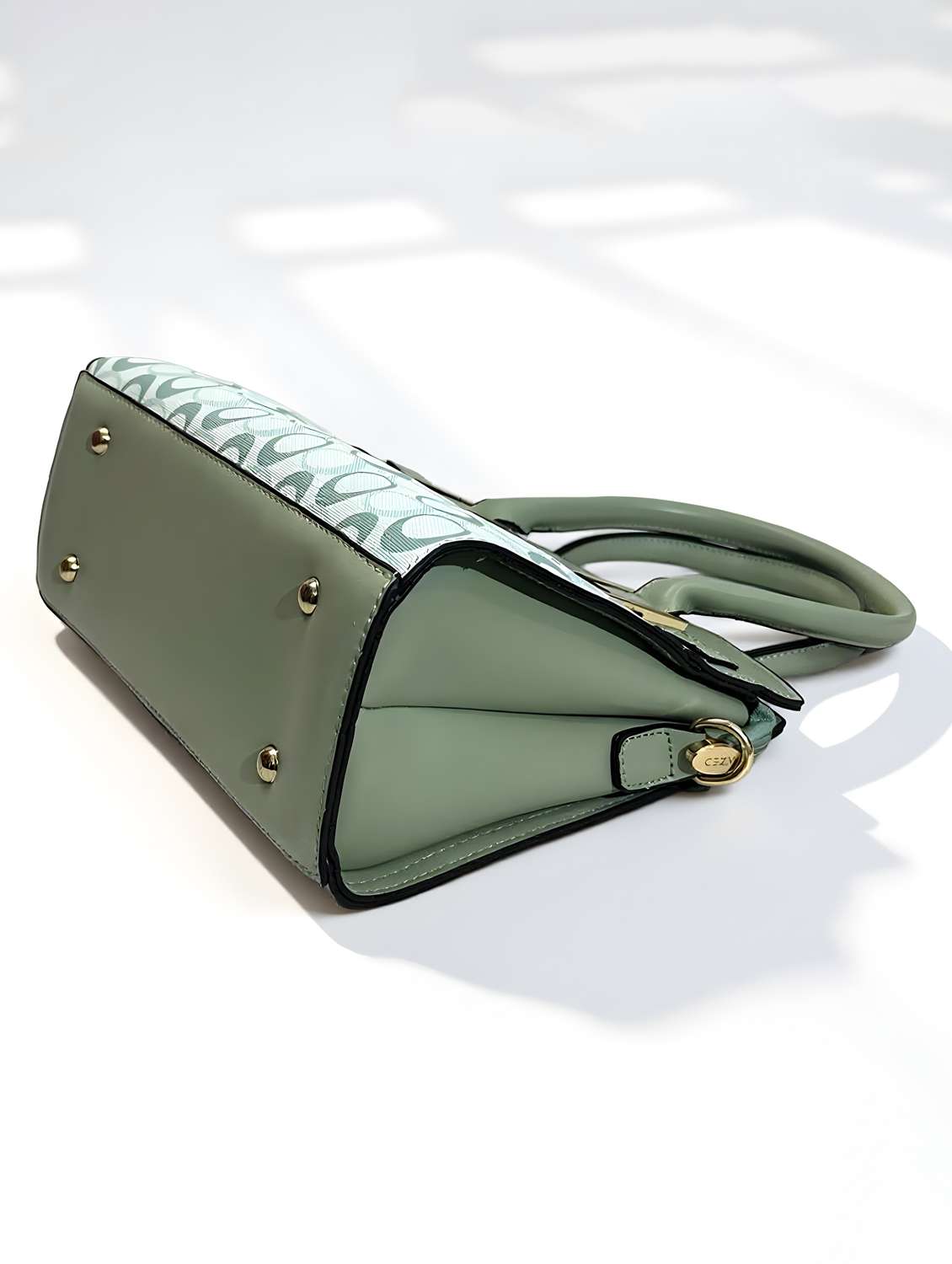 green leatherette (pu) handbag - 22088253 - Standard Image - 4