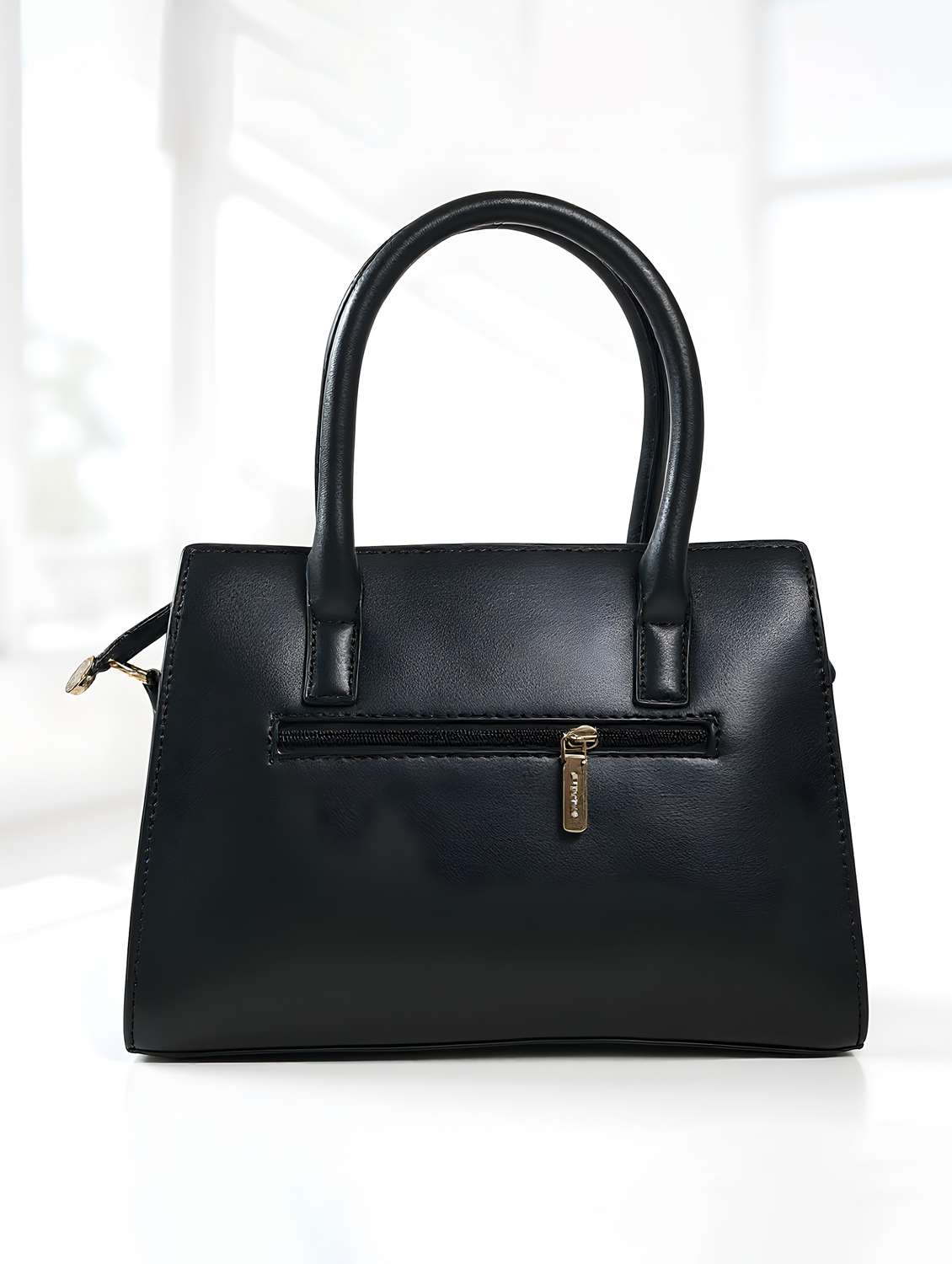 black leatherette (pu) handbag - 22088254 - Standard Image - 1