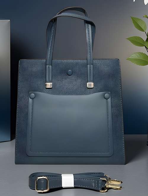 women solid leatherette handbag - 22088257 -  Standard Image - 0
