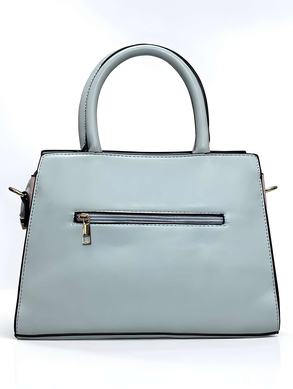 blue leatherette (pu) handbag - 22088260 -  Standard Image - 1