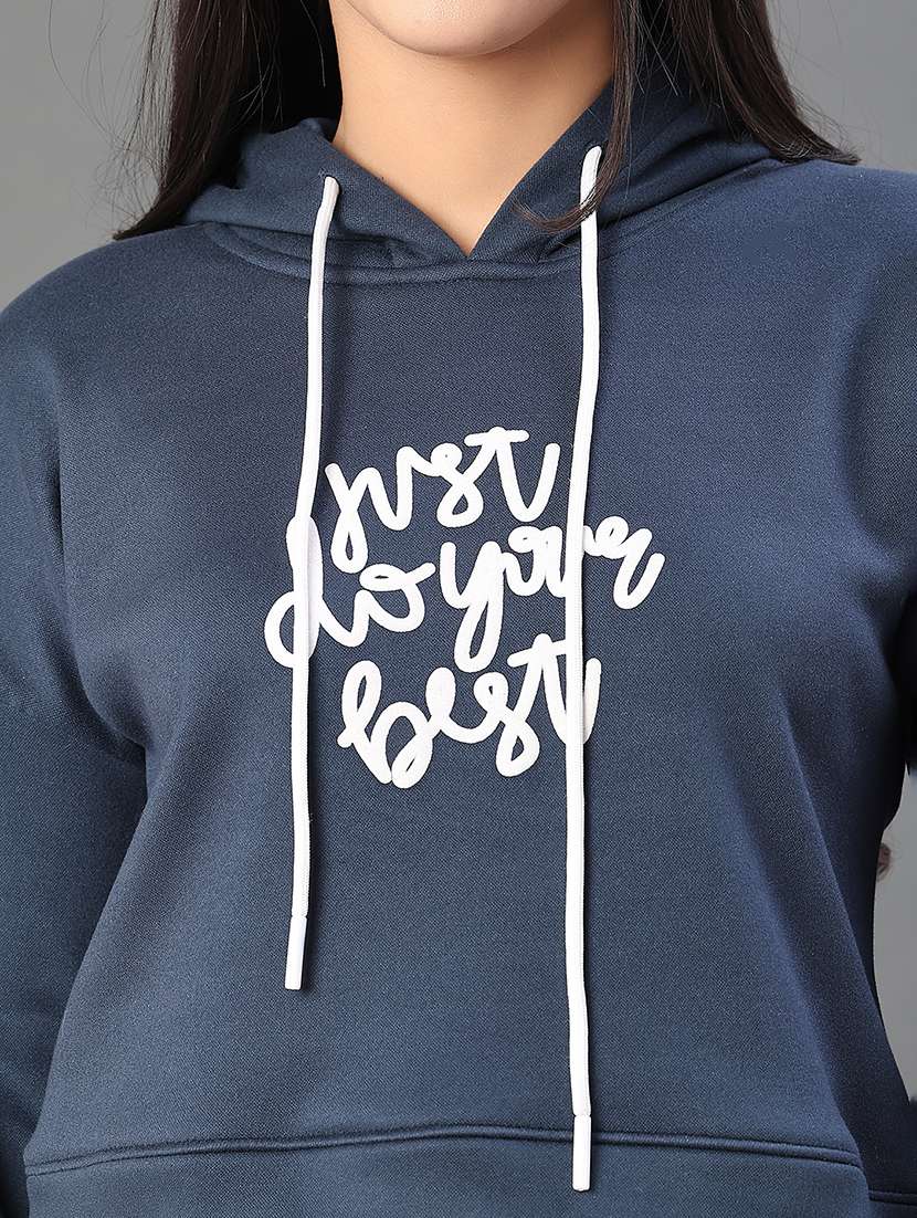 women printed long sleeve hooded sweatshirt - 22088278 -  Standard Image - 4