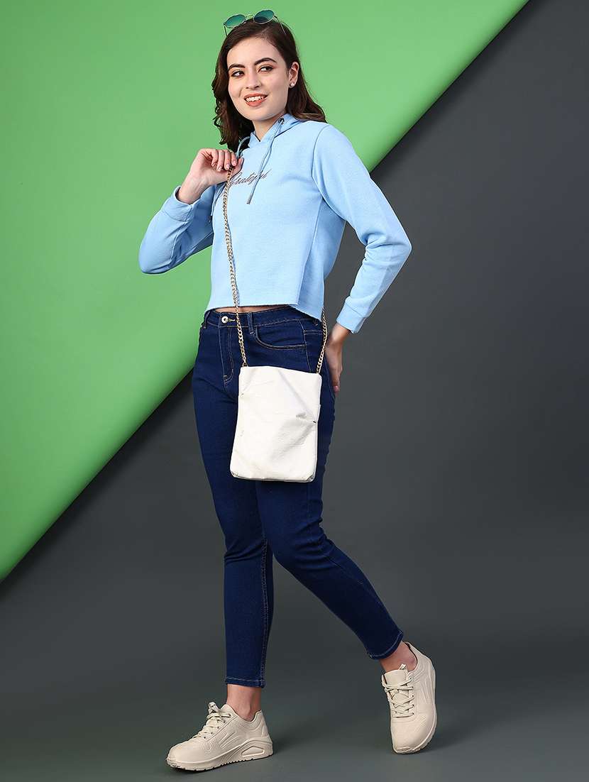 women printed long sleeve hooded sweatshirt - 22088291 -  Standard Image - 4